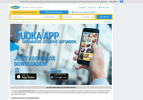 
                            9. Quoka Kleinanzeigen Apps downloaden - Kostenlos für Iphone und ...