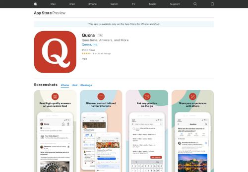 
                            11. Quora on the App Store - iTunes - Apple