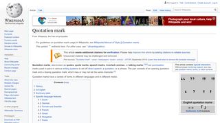 
                            2. Quotation mark - Wikipedia