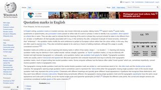
                            3. Quotation marks in English - Wikipedia
