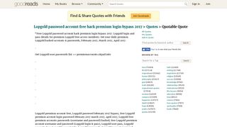 
                            12. Quote by Lopgold password account free hack premium login ...