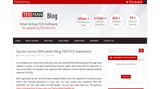 
                            10. Quote correct BIN while filing TDS/TCS statement - TDSMAN Blog