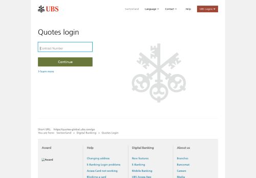 
                            1. Quotes - UBS Quotes login | UBS Switzerland