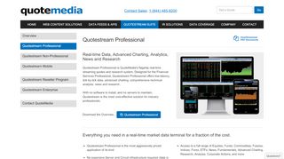 
                            9. Quotestream Professional - QuoteMedia Market Data Solutions