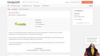 
                            10. Qurentis B.V. - Vacatures, adres en telefoonnummer - ICTerGezocht.nl