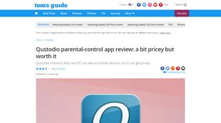 
                            11. Qustodio Parental-Control App Review: Pricey But Worth It - Tom's Guide