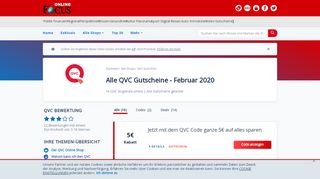 
                            11. QVC Gutscheine: 5€ Rabatt - Februar 2019 - Focus