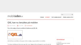 
                            11. QXL kan nu benyttes på mobilen | Mobilsiden.dk