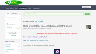 
                            11. [QXL-Online] How to connect/reconnect QXL Online - Powered by ...