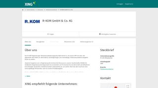 
                            9. R-KOM GmbH & Co. KG als Arbeitgeber | XING Unternehmen