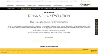 
                            2. R-LINK & R-LINK Evolution - Renault