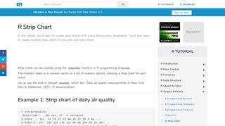 
                            3. R Strip Chart using stripchart() Function