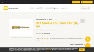 
                            13. R15 female F.O. 1mm POF (U, D0 | HARTING Technology Group