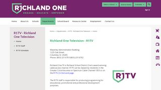 
                            9. R1TV - Richland One Television / Home