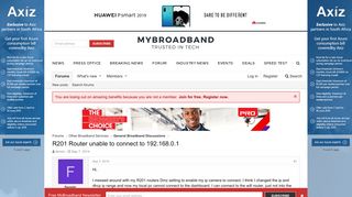 
                            12. R201 Router unable to connect to 192.168.0.1 | MyBroadband