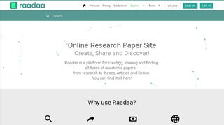 
                            3. Raadaa: Online Academic Research Paper Site