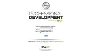 
                            5. RAB Professional Development Online Login