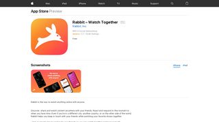 
                            10. Rabbit – Watch Together on the App Store - iTunes - Apple