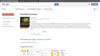 
                            5. RabbitMQ Essentials - Google Books-Ergebnisseite