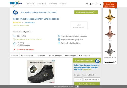 
                            6. ▷ Raben Trans European Germany GmbH Spedition | Tel. (033764 ...