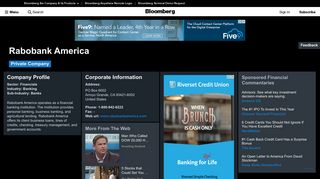 
                            11. Rabobank America: Company Profile - Bloomberg