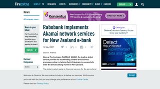 
                            9. Rabobank implements Akamai network services for New Zealand e ...