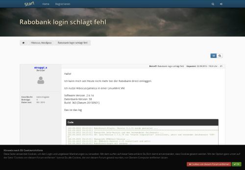 
                            7. Rabobank login schlägt fehl · homebanking-hilfe.de / onlinebanking ...
