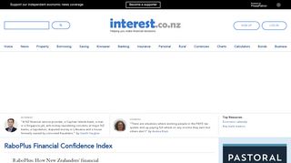 
                            6. RaboPlus Financial Confidence Index | interest.co.nz
