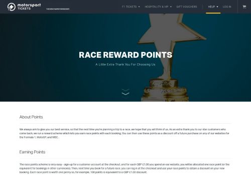
                            8. Race Reward Points - bookf1.com
