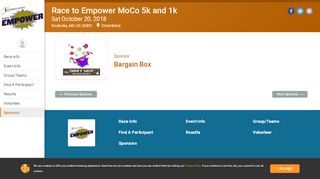 
                            11. Race to Empower MoCo 5k and 1k: Bargain Box - RunSignup