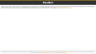 
                            2. RaceBets Mobile Web App