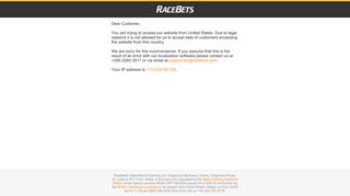 
                            3. RaceBets.com Online Betting - No. 1 for Horse Racing Betting