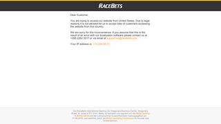 
                            8. RaceBets.com Pferdewetten - Die Pferdewette im Internet!