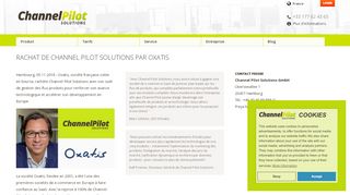 
                            8. Rachat de Channel Pilot Solutions par Oxatis - ChannelPilot