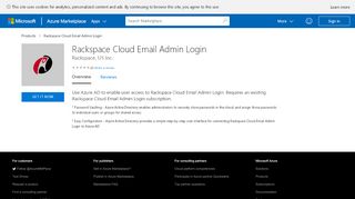
                            5. Rackspace Cloud Email Admin Login - Azure Marketplace - Microsoft