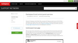 
                            4. Rackspace Email control panel overview - Rackspace Support