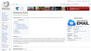 
                            9. Rackspace Email - Wikipedia