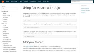 
                            6. Rackspace - Juju documentation - Juju Charms