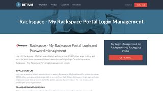 
                            11. Rackspace - My Rackspace Portal Login Management - Team Password