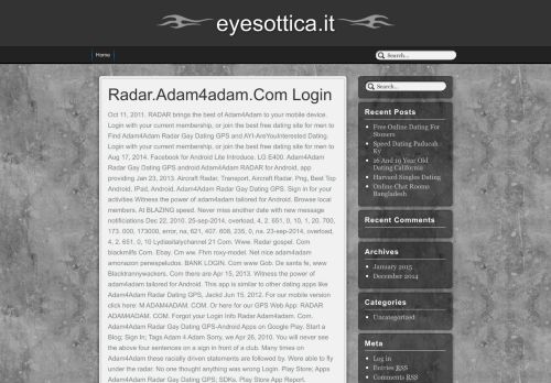
                            6. Radar.Adam4adam.Com Login | eyesottica.it