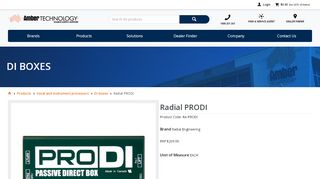 
                            12. RADIAL PRODI - Passive Direct Box | Radial Engineering - Amber ...