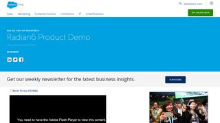 
                            4. Radian6 Product Demo - Salesforce Blog
