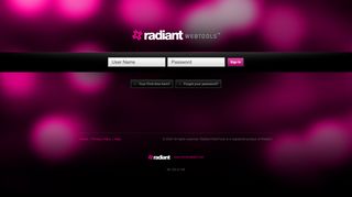 
                            4. Radiant WebTools Login Page