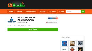 
                            2. Radio CidadeWAP INTERNACIONAL Ao Vivo | CX Radio
