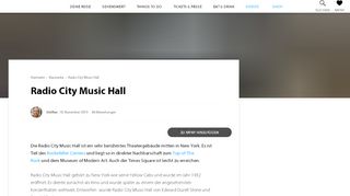 
                            8. Radio City Music Hall | Ein Konzertsaal mit beeidruckender ...