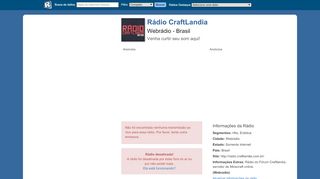 
                            12. Rádio CraftLandia - Webrádio / Brasil | Radios.com.br