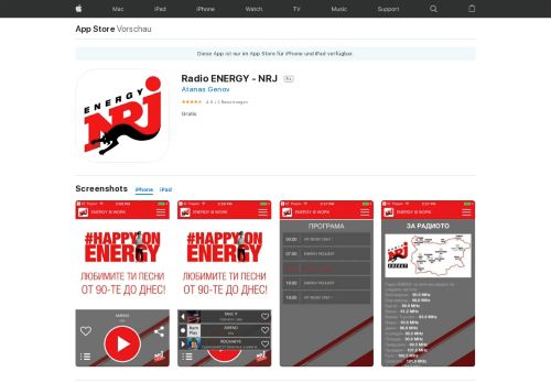 
                            8. Radio ENERGY - NRJ im App Store - iTunes - Apple