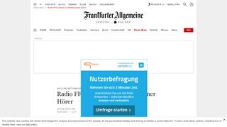 
                            13. Radio FFH verliert ein Zehntel seiner Hörer - FAZ