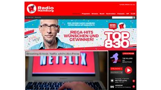 
                            4. Radio Hamburg - Musik, Unterhaltung, Hamburg-Nachrichten - Startseite