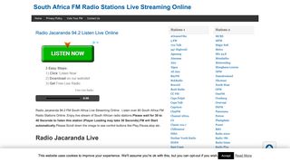 
                            3. Radio Jacaranda 94.2 Listen Live Online